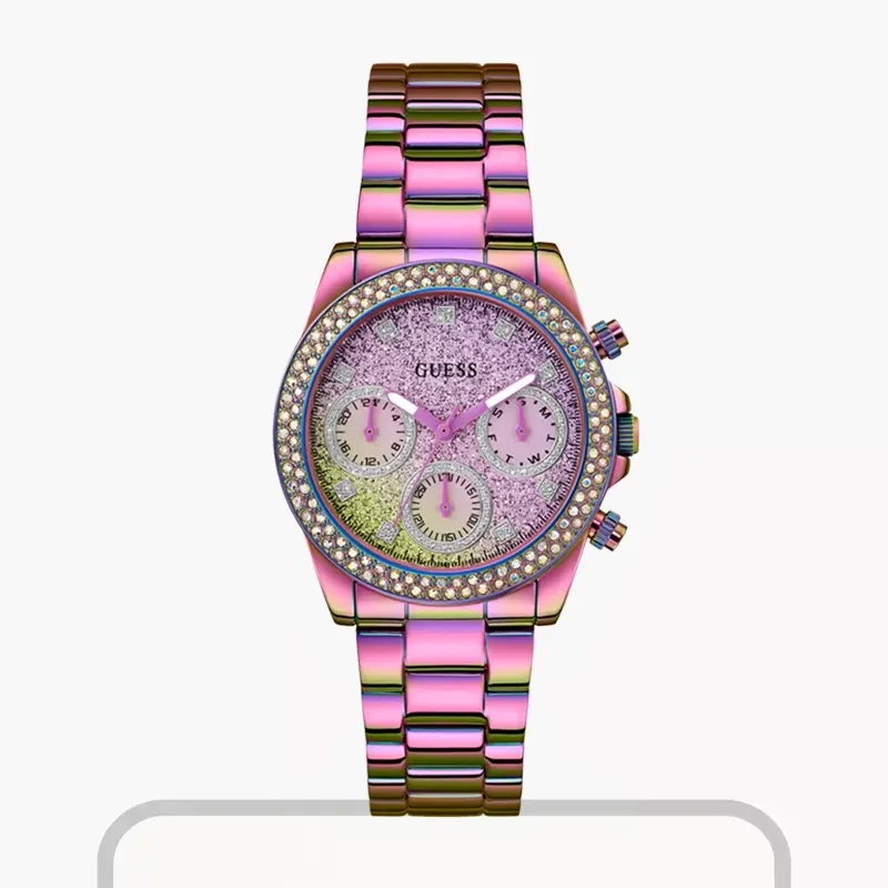 Guess Sol Multifunction Quartz Iridescent Dial Ladies Watch- GW0483L5